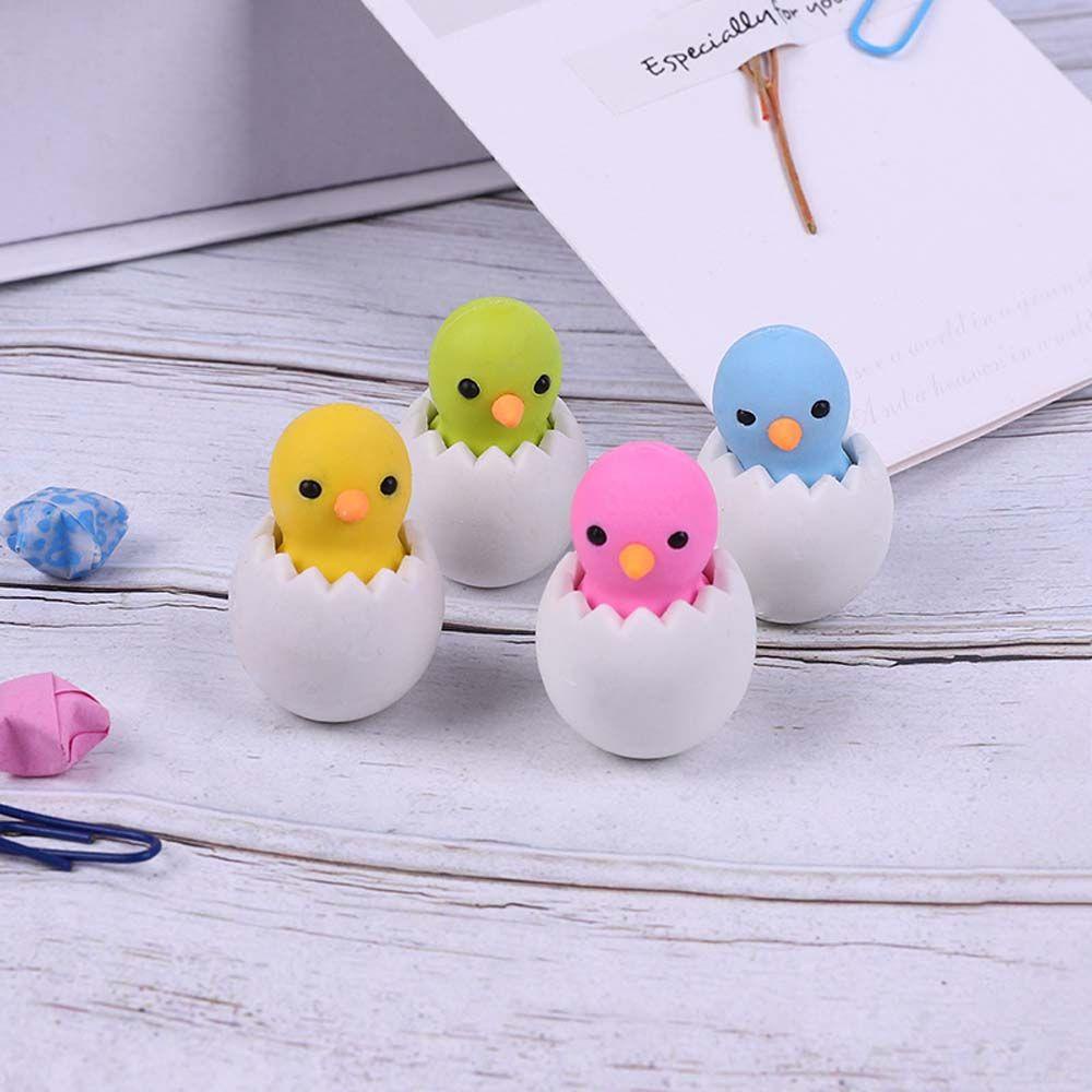 Gôm Tẩy Hình Quả Trứng Gà Hoạt Hình Đáng Yêu