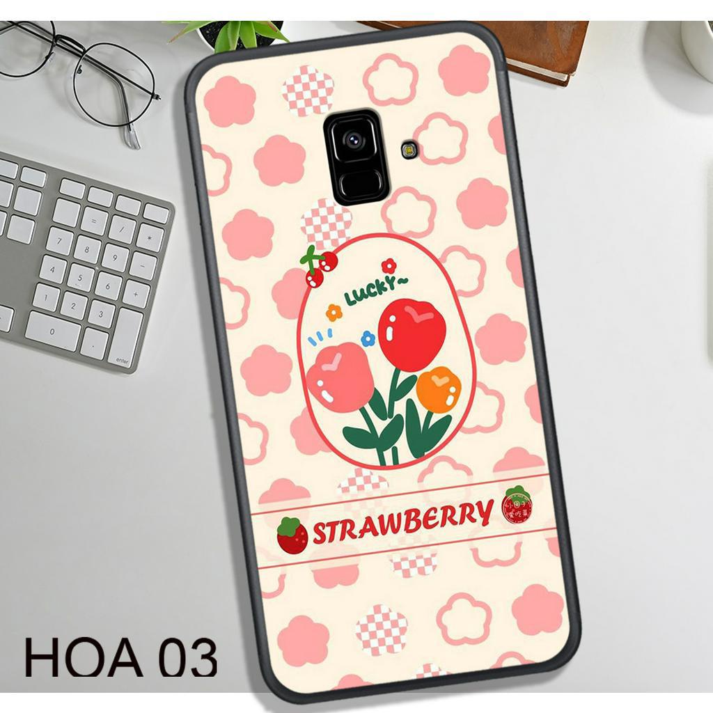 Ốp Lưng  Samsung A5/A8 2018 - A6 2018 - J6 2018 - A6 Plus - A8 Plus - J6 Plus - J8 , In Hình HOA, Màu Sắc Bắt Mắt.