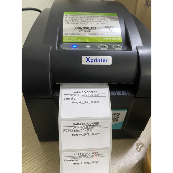 Giấy in tem trà sữa , decal nhiệt 50x30 , 5x3cm