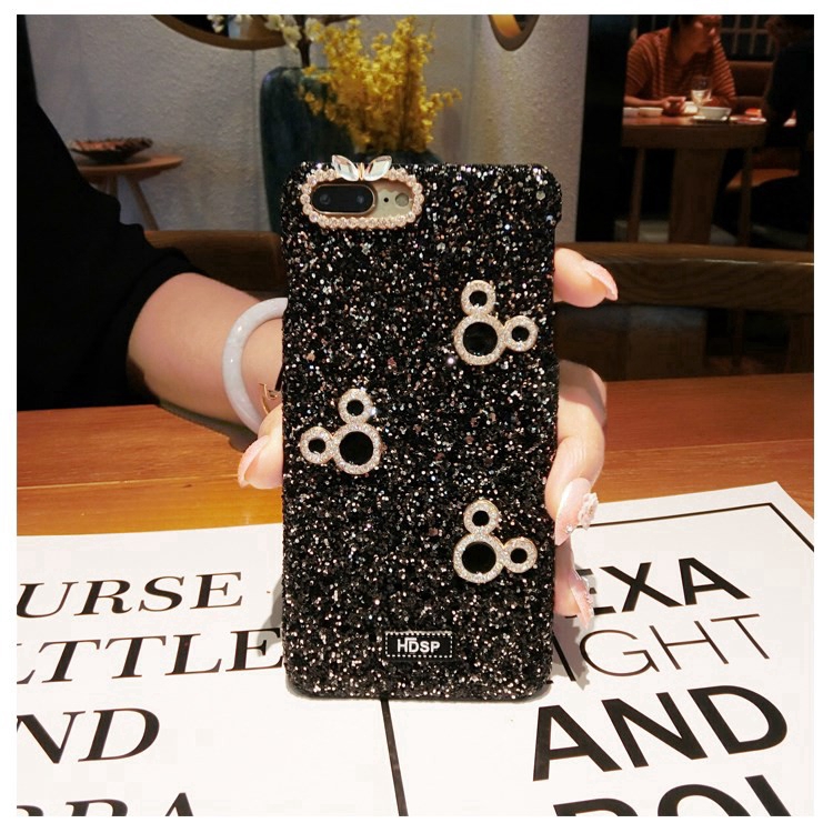 DIY Handmade Phone case Samsung Galaxy A10 A50 A70 M10 M20 A51 A71 A81 A91 A10S A20S A50S A5 A6 A7 A9（2018）A6 plus Mickey avatar Glitter Rhinestone diamond Populer girl gift