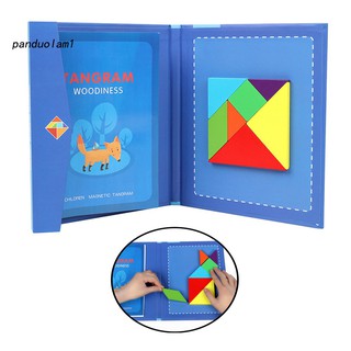 Đồ chơi xếp hình gỗ tagram 7 miếng có nam châm