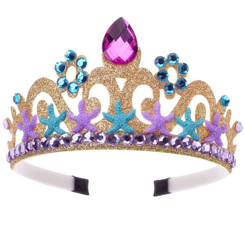 Băng Đô Vương Miện Công Chúa Đính Pha Lê Thời Trang Thu Đông Cho Bé Gái