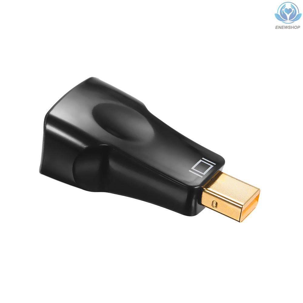 【enew】Mini DisplayPort DP to VGA Adapter Gold Platerd 1080P Thunderbolt Male to VGA Female Converter Connector for  for  Pro/ Air, for iMac
