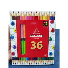 Chì Màu Khô Colleen 2 đầu, Bộ 24/36 Màu