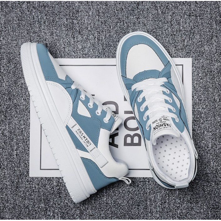 Giày Nam Cổ Thấp Thể Thao 2021 Sườn Chữ Phối Màu Siêu Đẹp AVISHOP - 405