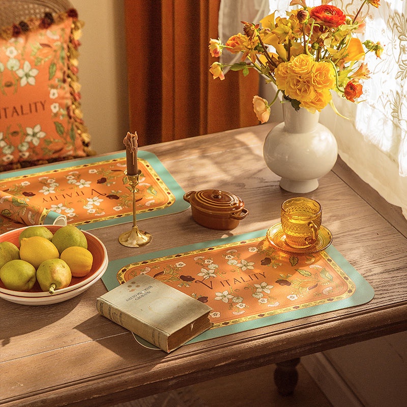 Đệm Da Lót Bàn Ăn Cách Nhiệt Chống Thấm Nước Chống Dầu