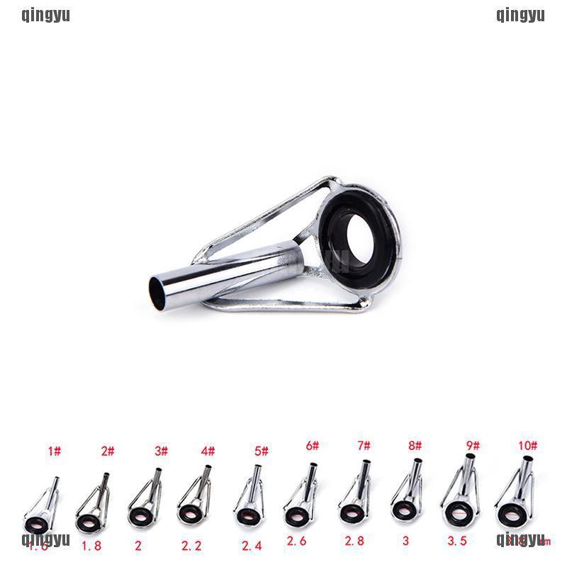 80 khoen cần câu cá 10 kích cỡ màu đen