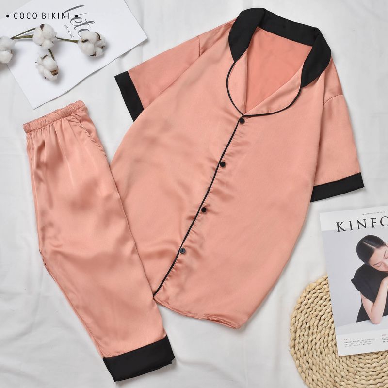 𝑪𝑶𝑪𝑶 𝑩𝑰𝑲𝑰𝑵𝑰 Bộ Đồ Ngủ - Đồ Mặc Nhà Lụa Satin ( VCC10131 ) | BigBuy360 - bigbuy360.vn