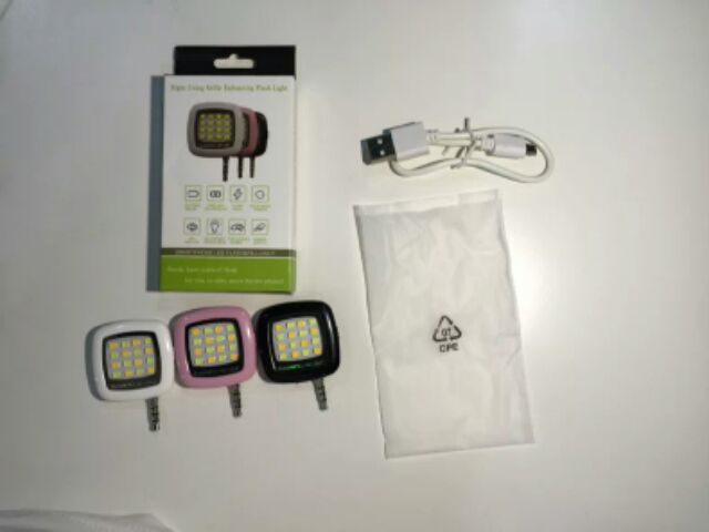 Đèn flash 16 bóng LED hỗ trợ sáng khi chụp hình