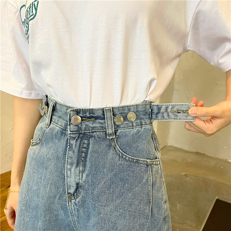 Quần short denim SUXI lưng cao thời trang mùa hè cho nữ