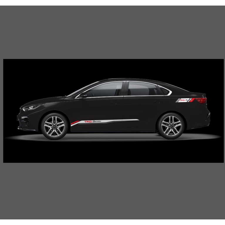 Tem ô tô TRD sportivo dán nhiều vị trí, tem 3 lớp độ bền cao không bay màu
