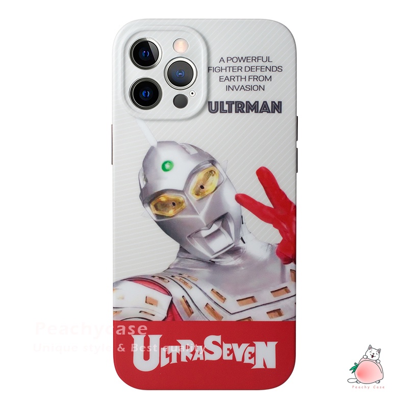 Ốp Điện Thoại IMD Bảo Vệ Toàn Diện Họa Tiết Ultraman Phong Cách Nhật Bản Cho iPhone 13 12 Pro Max 11 Xr Xs Max X