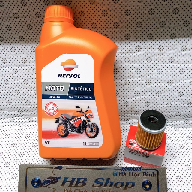 Repsol sintetico 4T 10w40 1L kèm lọc nhớt yamaha