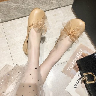 Giày Bệt Nữ 💖𝑭𝑹𝑬𝑬𝑺𝑯𝑰𝑷💖 Giày Búp Bê Nữ Thắt Nơ Siêu Xinh - B45 [HÀNG ORDER]