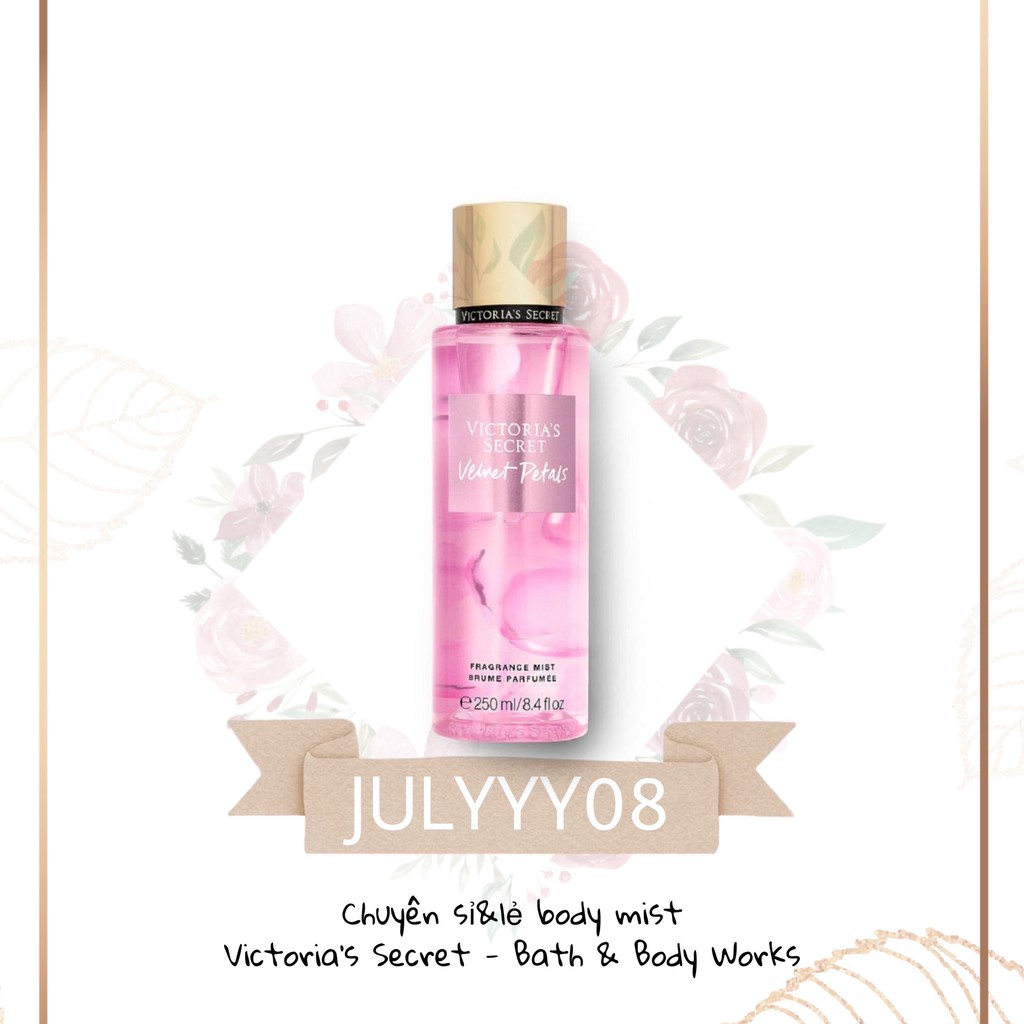 Xịt Thơm Body Mist Victoria’s Secret - VELVET PETALS +jɥȽÿ08+