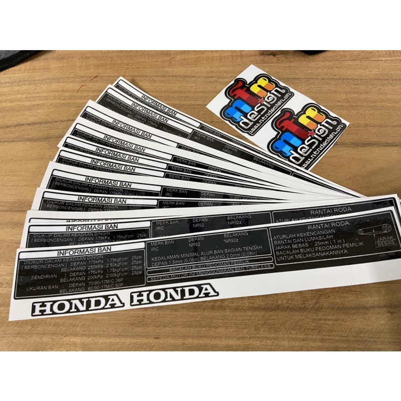 Tem thông số gấp cho Sonic 150R