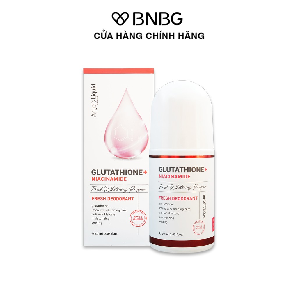 Lăn mờ thâm nách, dưỡng trắng da Angel Liquid Glutathione Plus Niacinamide Fresh Deodorant 60ml