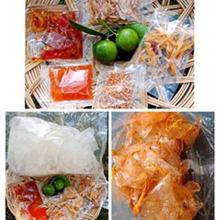 Bánh tráng trộn khô gà Long An