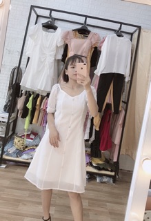 Váy cúc trắng siêu hot