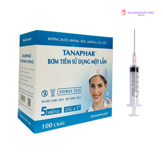 Bơm tiêm sử dụng 1 lần Tanaphar size lớn (10ml/cc, 20ml/cc, 50ml/cc)
