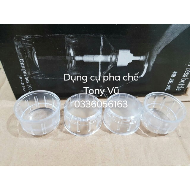 COMBO: 10 Nắp đậy cho bình lắc shaker pha chế nhựa (vừa bình 350ml, 530ml, 700ml, 1000ml) - Dụng cụ pha chế TV