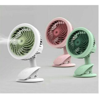 Quạt kẹp phun sương mini 3 chế độ cao cấp