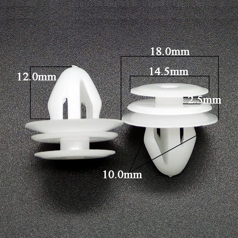 Đinh Tán Nhựa 10mm Chất Lượng Cao Cho Xe Hơi