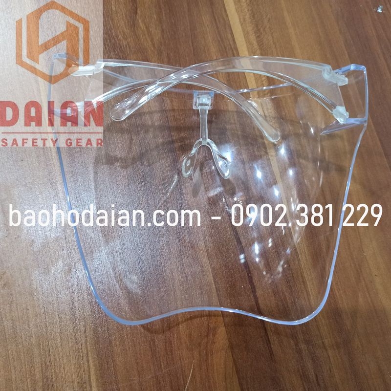 Kính chống giọt bắn loại Face shield cao cấp - hình thật