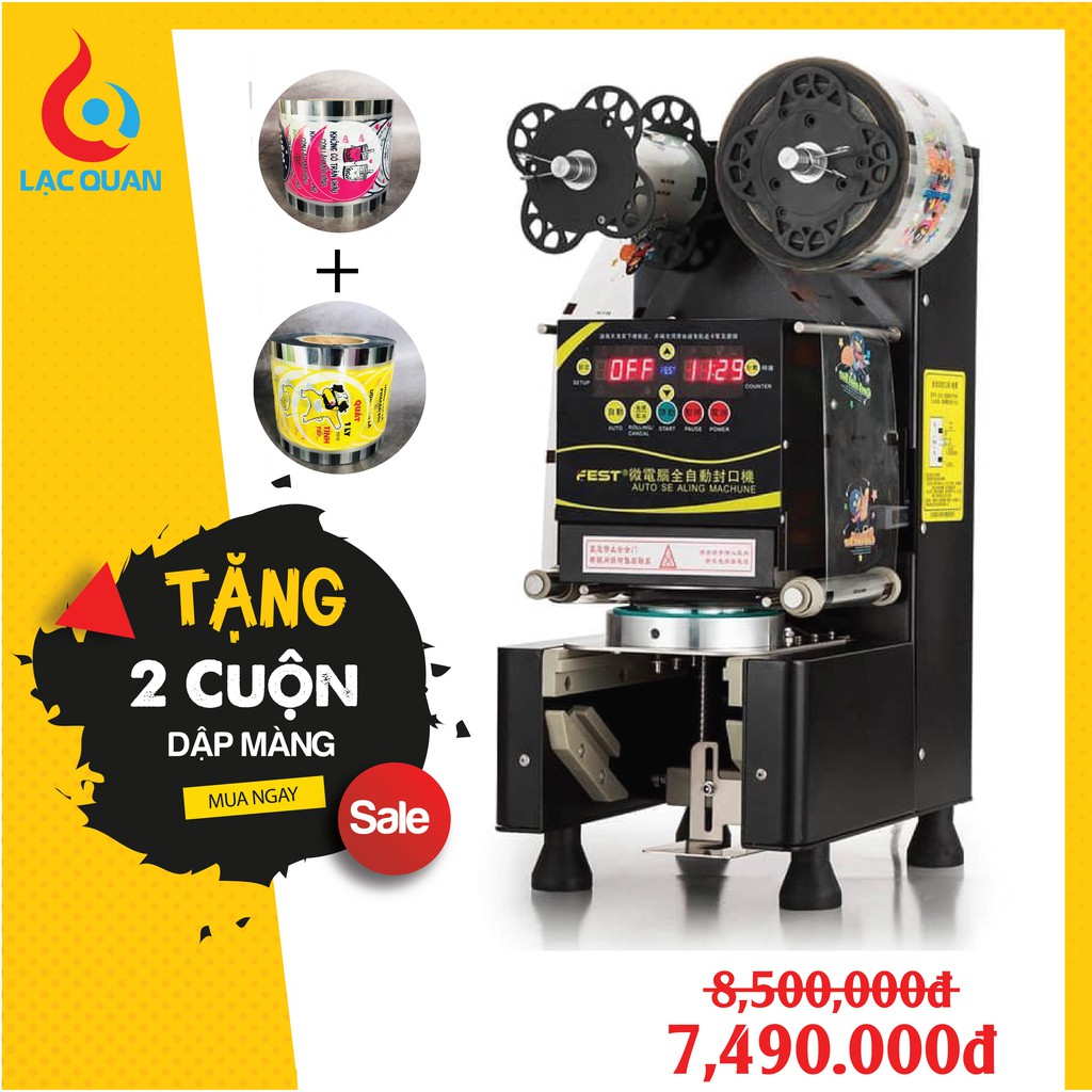 Máy Dập Nắp Cốc Trà Sữa - Máy Ép Nắp Cốc Trà Sữa Tự Động Fest RC95