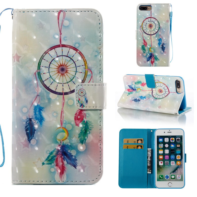 Ốp lưng thiết kế dạng gấp in hình cú mèo dễ thương cho iPhone 7 Plus 8 Plus 6 Plus 7/8/6/6S 5/5S | BigBuy360 - bigbuy360.vn