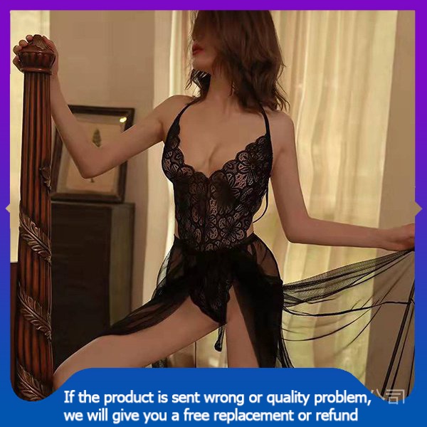 sexy pajamas lingerie📣【Spot goods】💃Cổ Tích Đồ Ngủ Trong Suốt Mùa Thu Của Phụ Nữ Pháp Ren Giường Mỏng Jumpsuit Chia Váy Sexy Mặc Nhà Bộ bvc | BigBuy360 - bigbuy360.vn