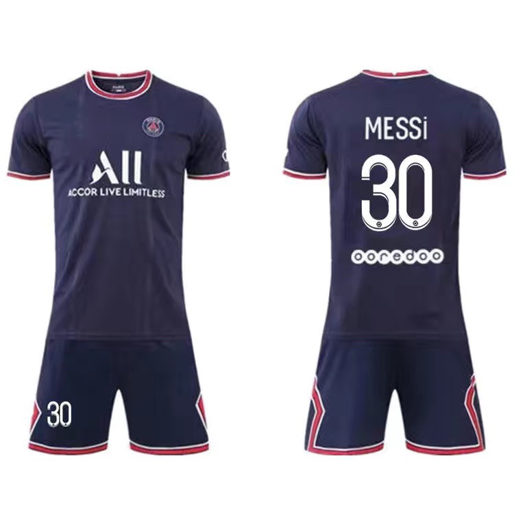 Bộ Quần Áo Thể Thao Số 10 Số 30 Số 7 Cầu Thủ Messi Neymar Dành Cho Nam