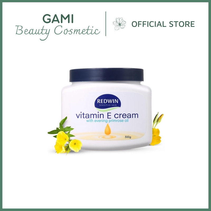 Kem dưỡng da (300g) vitamin E và tinh dầu hoa anh thảo giúp da mềm mịn, sáng bóng, căng mịn cho mọi lứa tuổi Redwin, Úc