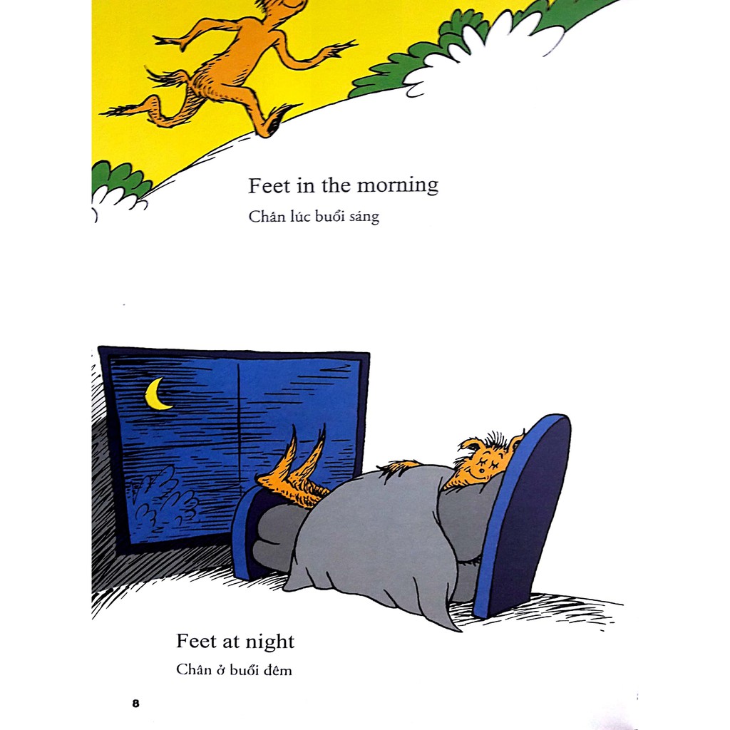 Sách - Dr.Seuss - The foot book - Sách chân sách cẳng (song ngữ Anh-Việt)