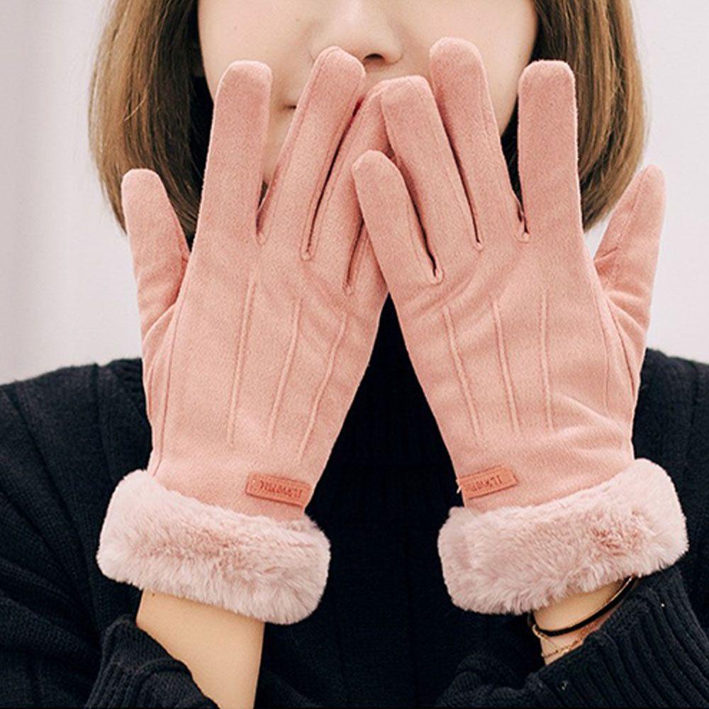 Găng Tay Nhung Dày Hở Ngón Nhiều Màu Sắc Giữ Ấm Mùa Thu Đông