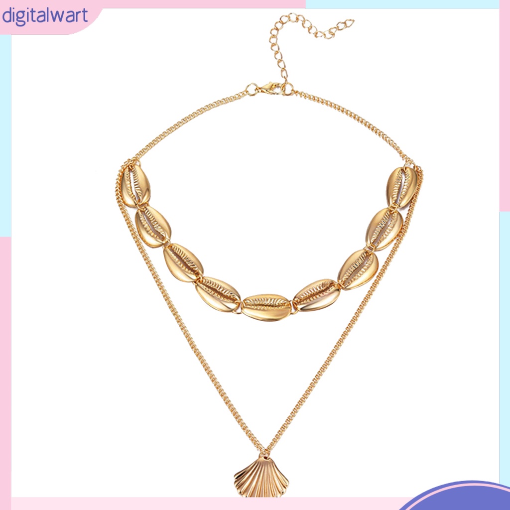 Vòng Cổ Choker Mặt Hình Vỏ Sò Thời Trang Đi Biển Cho Nữ