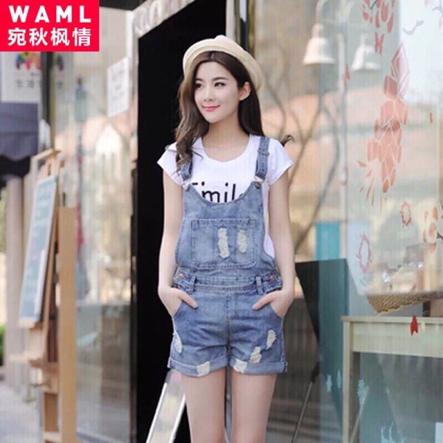 QUẦN YẾM JEAN NỮ NGẮN