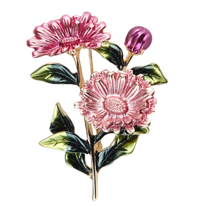 Cài áo vintage hoa cúc GC137