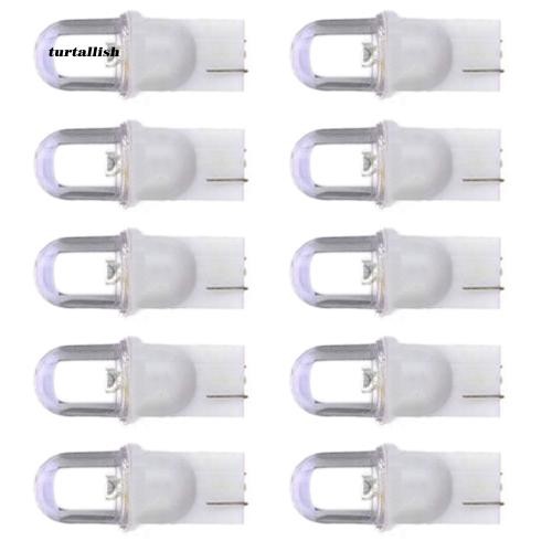 Set 10 đèn LED 12V ánh sáng trắng cao cấp cho bảng đồng hồ xe ô tô