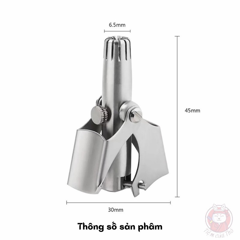 [SIÊU TIỆN ÍCH] Dụng cụ cắt tỉa lông mũi ES-108 bằng thép không gỉ cao cấp, máy cắt lông mũi an toàn tiện lợi