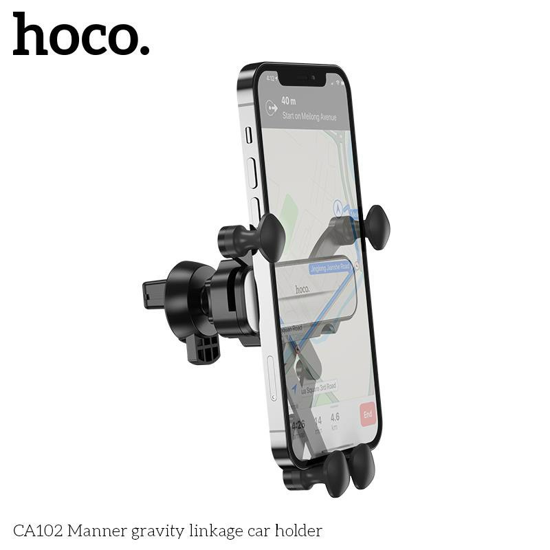 Giá Đỡ Điện Thoại Trên Ô Tô Hoco CA102 Gắn cửa Gió Xe Hơi Xoay 360