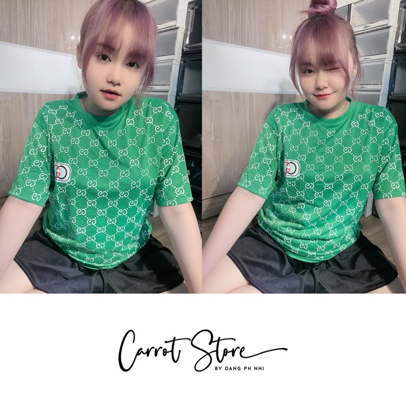 ÁO PHÔNG IN QC TÚI ZIP GUCCI - ẢNH THẬT SHOP CHỤP - SALE LỖ