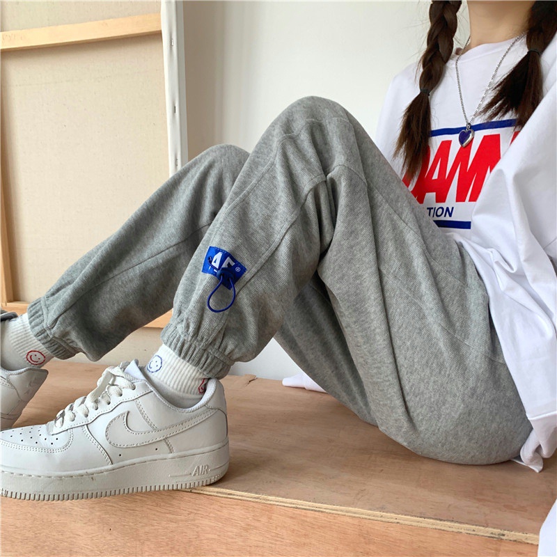 Quần thể thao dáng rộng phong cách Hàn Quốc trẻ trung thời thượng