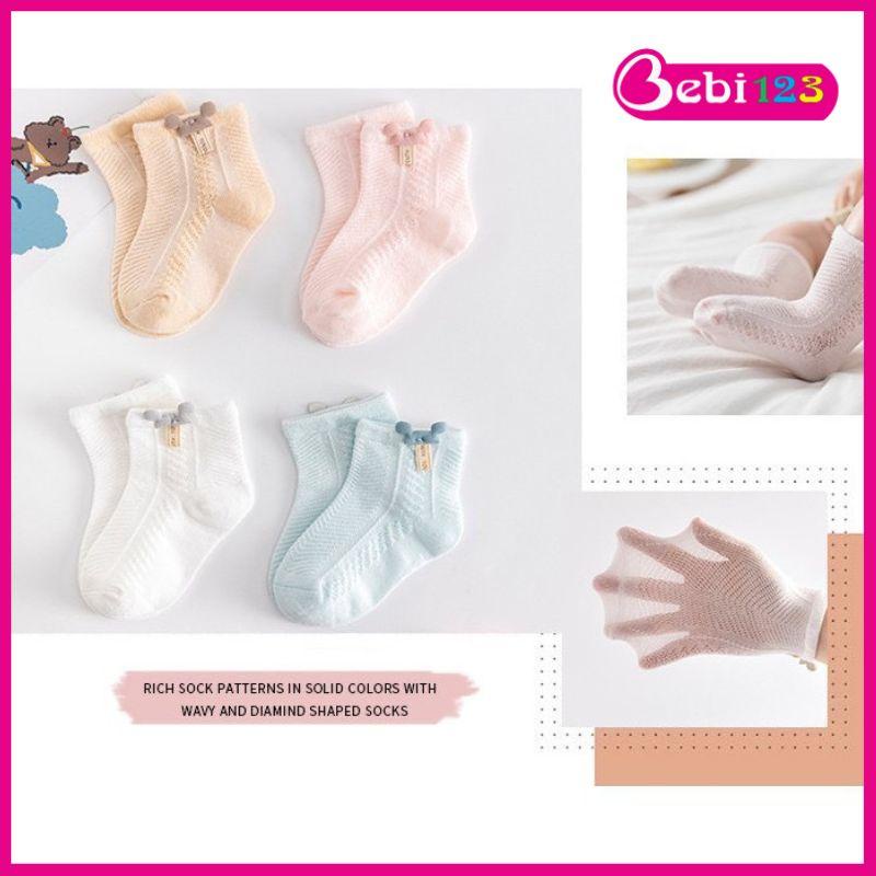 Vớ lưới cao cấp Mickey, tất Hàn Quốc hình Nơ đáng yêu cho bé