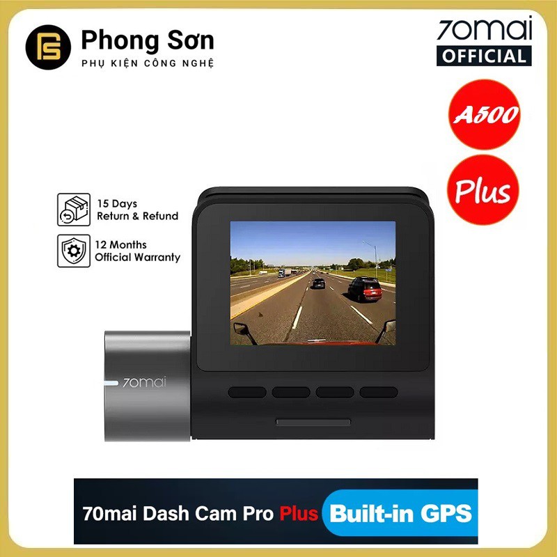 Camera hành trình 70mai Dash Cam Pro Plus , 70mai A500 Quốc tế , Tích hợp sẵn GPS , Cam hành trình xiaomi  , Bảo Hành 12 | BigBuy360 - bigbuy360.vn