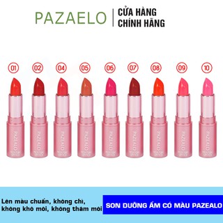 [CHÍNH HÃNG] Son Môi Dưỡng Ẩm Lì Màu Cao Cấp Pazealo Moisture Lipstick Hàn Quốc