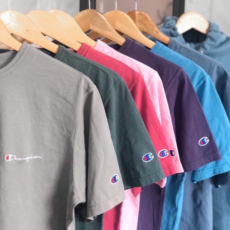 Áo thun Champion Grament Dyed Thêu ss20 - 100% Authentic