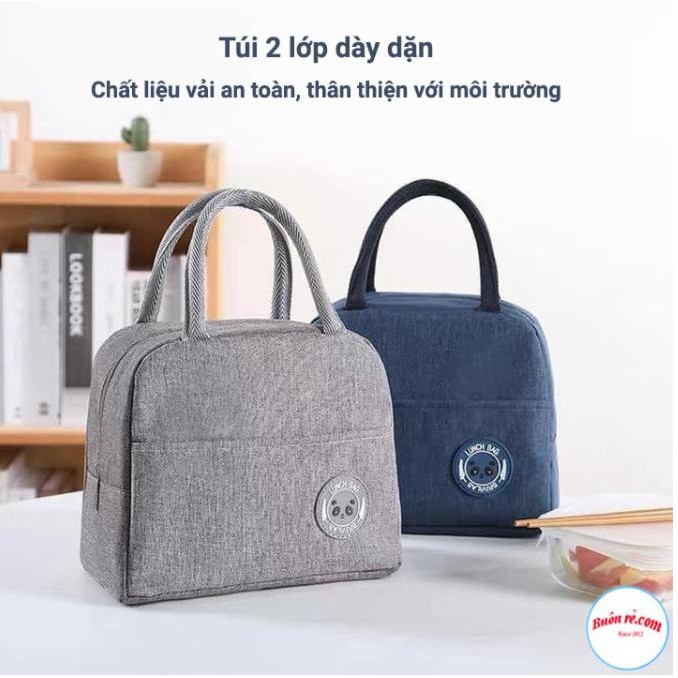 Túi đựng hộp cơm/Luchbag giữ nhiệt cao cấp chống nước,họa tiết trơn dựng đồ ăn,bình sữa,đồ ăn ... -TÚI GIỮ NHIỆT TRƠN