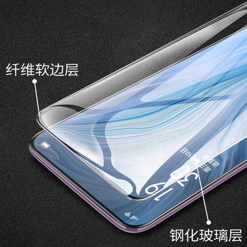 Kính Cường Lực Toàn Màn Hình Cong 20D OPPO Reno 8T 8 5G 8Z 7 7Z 6 6Z 5 4 3 Pro Z 10X 2 2Z 2F 4G 5G