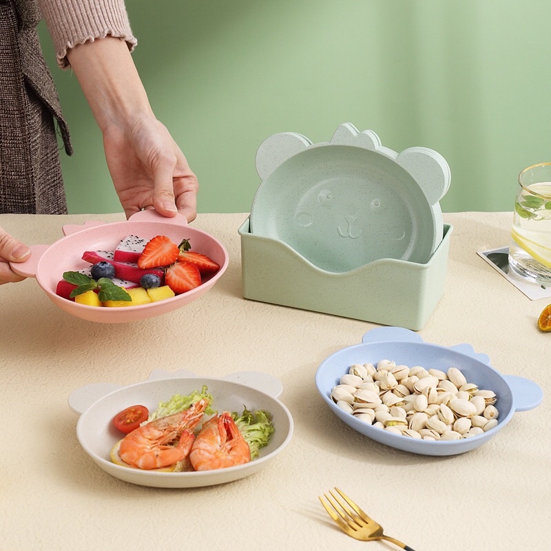 Đĩa lúa mạch pastel ngộ nghĩnh